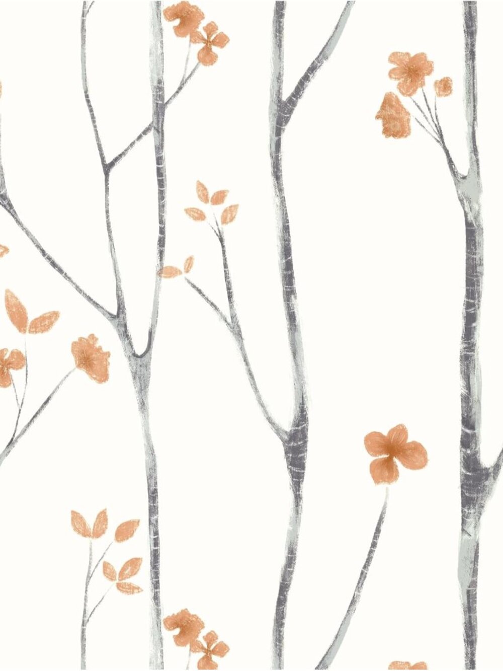 Peel and Stick Wallpaper Boho Floral Wallpaper Tree ContactPaper Removable Wall